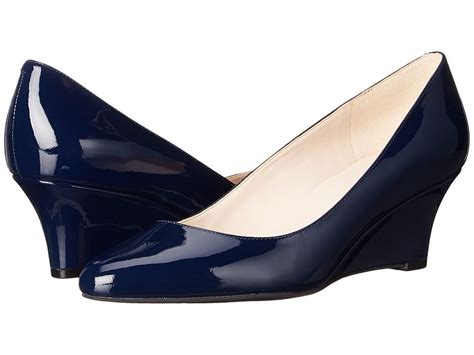 navy blue wedge heels|navy blue medium heel shoes.